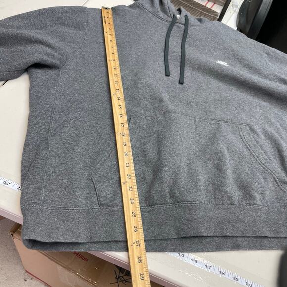 Nike Tall Gray Pullover Hoodie Sweatshirt Athleisure Activewear Men's Size XXL - Picture 13 of 14